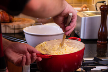 How to make a creamy cheese mashed potatoes