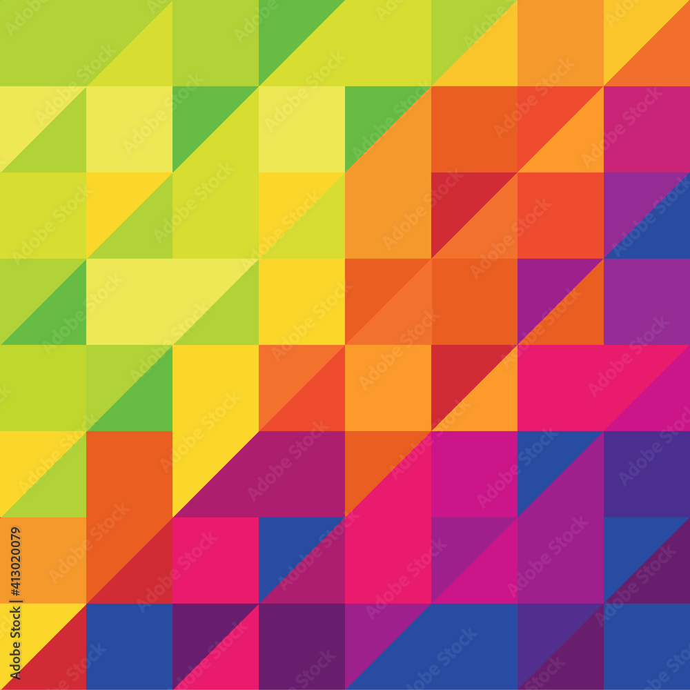 Poster multi-colored abstract geometric background.