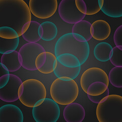 Abstract colorful concept vector bubbles