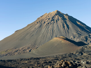 Stratovolcano mount Pico do Fogo. Fogo Island (Ilha do Fogo), part of Cape Verde.