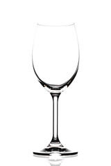 Empty wine glass. isolated on a white background