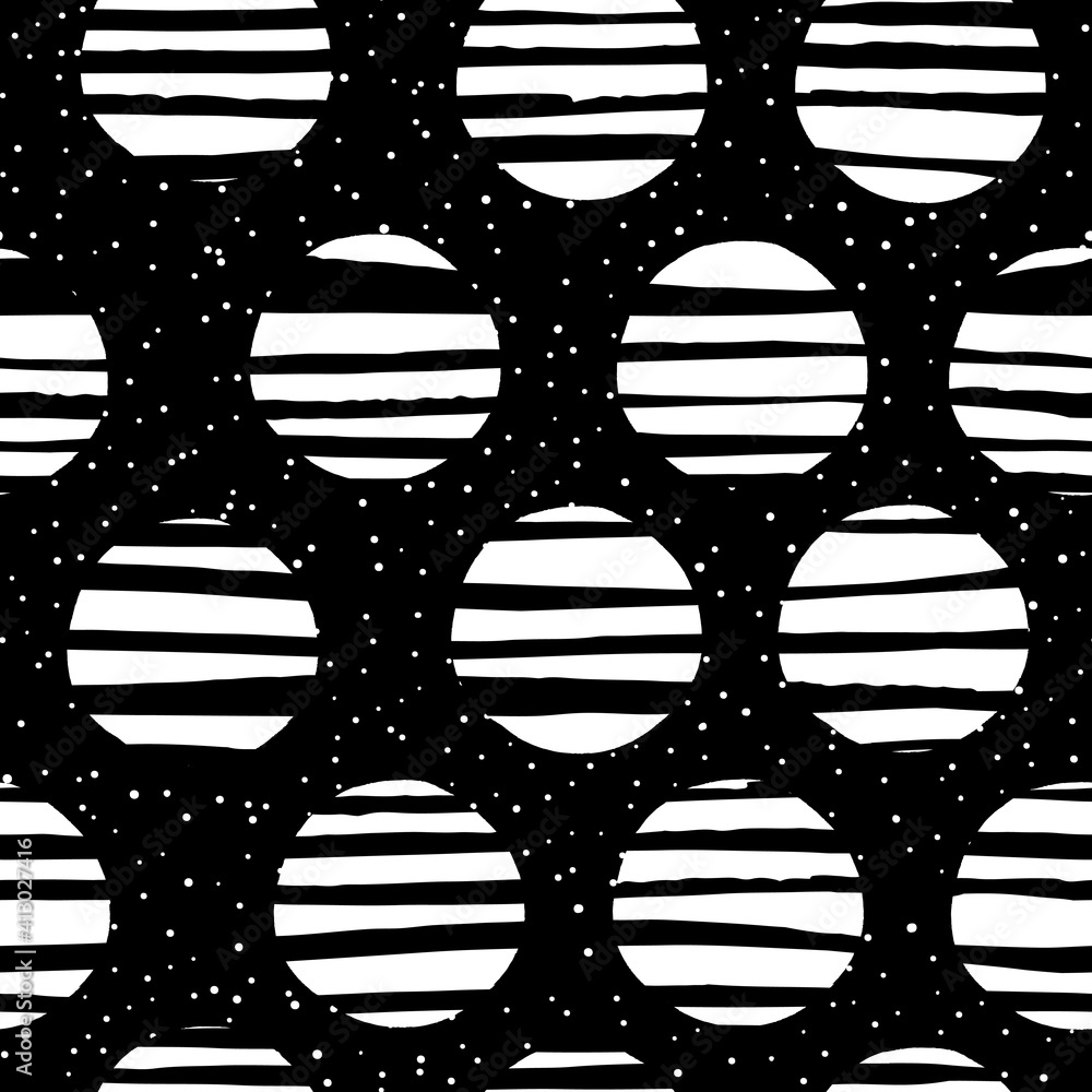 Poster yellow_and_black_dots_chaotic_seamless_pattern [Converted].eps