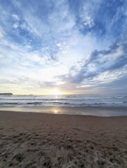 sunset on the beach