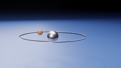 3d render of a molecule