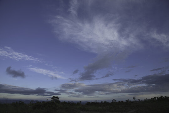 Clouds at Blue Sky in Brazil 