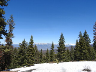 Spectacular view of the Sierra Nevada Mountains, Sequoia, and Kings Canyon National Park, California.