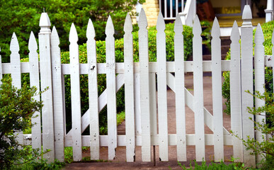 White Picket Fence in Memphis Tennessee
