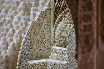 Architectural details of the Saadian Tombs in Marrakech