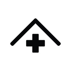 Fototapeta premium clinic icon, hospital icon vector