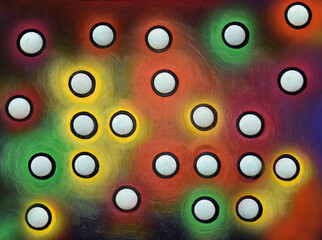 Raised Dots on Textured Smudge