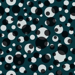Abstract seamless pattern with colorful balls.Illustration of overlapping colorful dots pattern for background abstract.Polka dots ornament.Good for invitation,poster,card,flyer,banner,textile,fabric