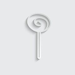 paper Candy  - black line vector icon