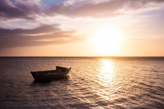 Boat On The Sea Montecristi