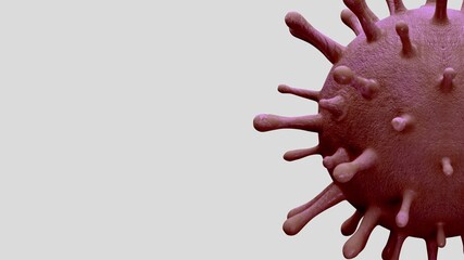 3D illustration. Coronavirus outbreak. Influenza Covid 19 virus dangerous flu.
