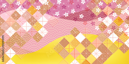 桜 和柄 春 背景 Wall Mural Wallpaper Murals J Boy 桜 和柄 春 背景 Wall Mural Wallpaper Murals J Boy