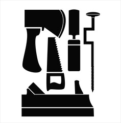 carpenter's tools vector