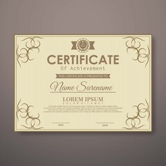 Modern certificate