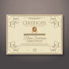 Modern certificate