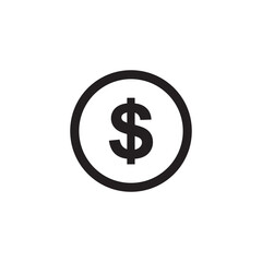 dollar icon symbol sign vector