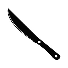 Knife icon. Knife vector icon Isolated on white background. Broaching kitchen knife icon. simple logo.