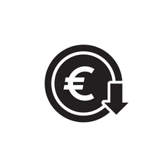 cost reduction icon symbol sign vector