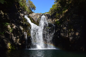 Fototapeta na wymiar Waterfall At Forest