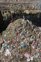 Garbage dumped by the river, Chittagong Division, Bangladesh