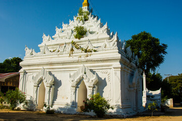 Fototapeta na wymiar Myanmar. Mandalay. Mingun. Hsinphyumae Pagoda.