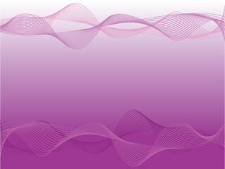 Blank purple background with lined waves decoration. Background with place for text in vector and jpg format.