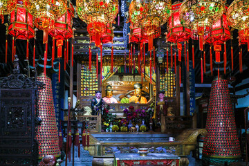 Asia, China, Zhujiajiao ('Venice of the East'), City God Temple