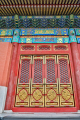 Fototapeta na wymiar Asia, China, Beijing, Building Detail of the Forbidden City