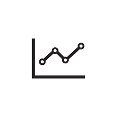 graph icon symbol sign vector