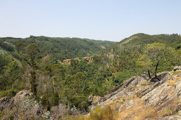 Landscape in the mountains, Casal de São Simão old village, Figueiró dos Vinhos, Portugal