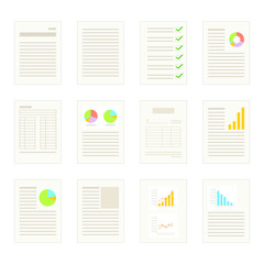 ビジネス書類のイメージイラスト