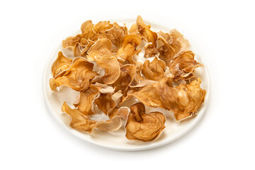 乾燥させた白いキクラゲ