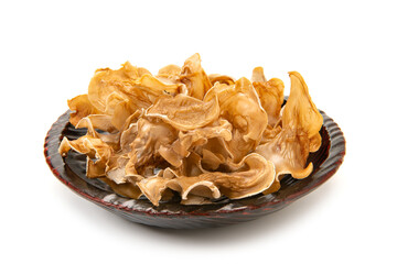 乾燥させた白いキクラゲ