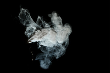 Fototapeta premium Smoke electronic cigarette on dark background