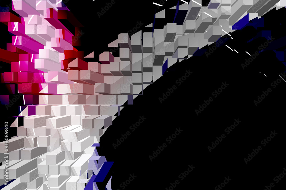 Poster abstract background with squares