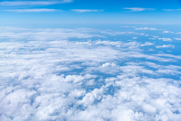 blue sky with beautiful natural white clouds