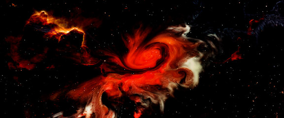 Space nebula cloud with sunlight galaxy background. astronomy cloud fractal dust with cloud background © AVADA