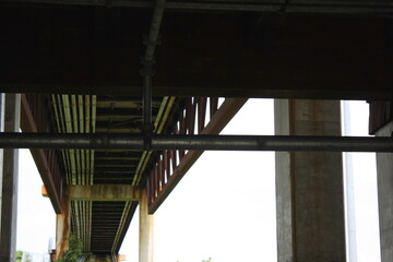 The underside of a bridge at the Russell W. Peterson Urban Wildlife Refuge in Wilmington, Delaware