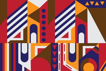 geometry background for wallpaper, website and cover. bauhaus style