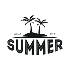 sea and summer logo, icon and illustration