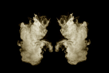 Smoke abstract against black background