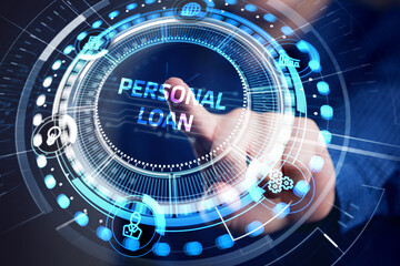 Business, Technology, Internet and network concept. Loan personal finance.