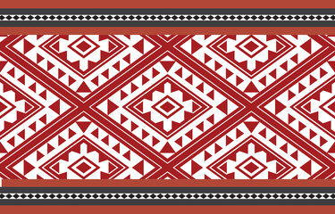 abstract red geometric tribal  ethnic pattern 