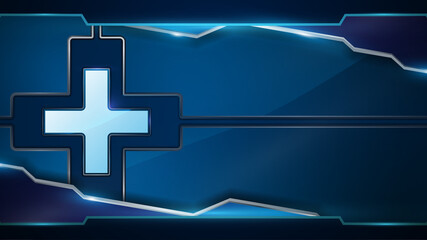 abstract tech medical innovation concept design frame background banner backdrop eps 10 vector