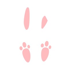 easter bunny rabbit illustration vector