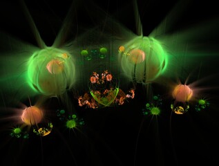 Imaginatory fractal background Image