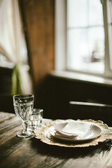 table setting for a dinner